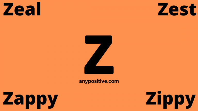 List of Positive Words That Start With Z